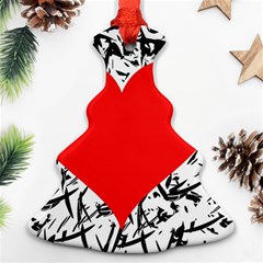 Red Valentine 2 Ornament (christmas Tree)