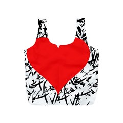 Red Valentine 2 Full Print Recycle Bags (s) 