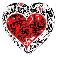 Red Hart - Graffiti Style Jigsaw Puzzle (heart)