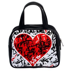 Red Hart - Graffiti Style Classic Handbags (2 Sides)