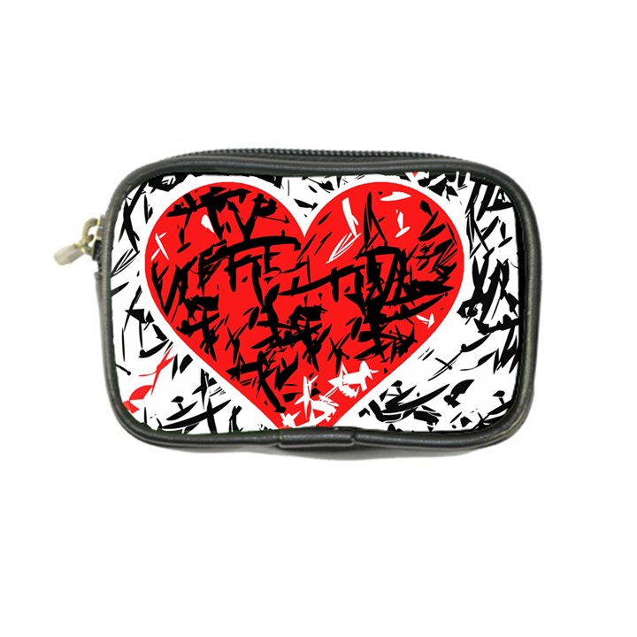 Red hart - graffiti style Coin Purse