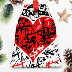 Red Hart - Graffiti Style Ornament (bell) 