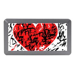 Red Hart - Graffiti Style Memory Card Reader (mini) by Valentinaart