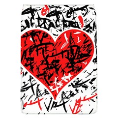 Red Hart - Graffiti Style Flap Covers (l)  by Valentinaart