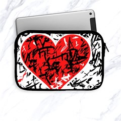 Red Hart - Graffiti Style Apple Ipad Mini Zipper Cases by Valentinaart