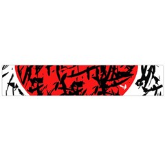 Red Hart - Graffiti Style Flano Scarf (large) by Valentinaart