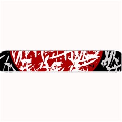 Red Graffiti Style Hart  Small Bar Mats by Valentinaart