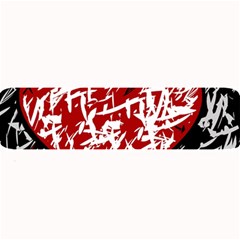 Red Graffiti Style Hart  Large Bar Mats by Valentinaart