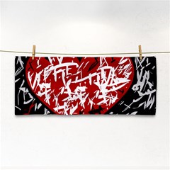 Red Graffiti Style Hart  Cosmetic Storage Cases