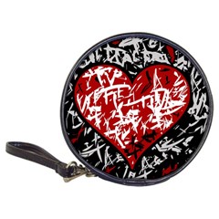 Red Graffiti Style Hart  Classic 20-cd Wallets