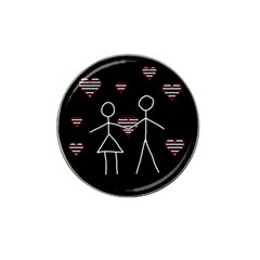 Couple In Love Hat Clip Ball Marker (10 Pack) by Valentinaart