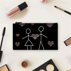 Couple In Love Cosmetic Bag (small) 