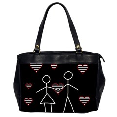 Couple In Love Office Handbags (2 Sides) 