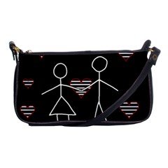 Couple In Love Shoulder Clutch Bags by Valentinaart