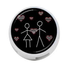 Couple In Love 4-port Usb Hub (one Side)