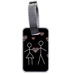 Couple In Love Luggage Tags (two Sides)