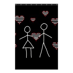 Couple In Love Shower Curtain 48  X 72  (small)  by Valentinaart