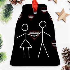 Couple In Love Bell Ornament (2 Sides)