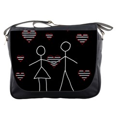 Couple In Love Messenger Bags