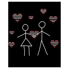 Couple In Love Drawstring Bag (small)