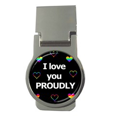 Proudly Love Money Clips (round)  by Valentinaart