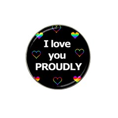 Proudly Love Hat Clip Ball Marker