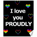 Proudly love Canvas 8  x 10  8.15 x9.66  Canvas - 1