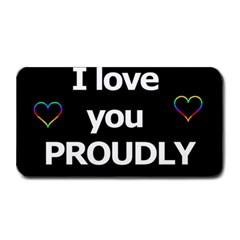 Proudly Love Medium Bar Mats by Valentinaart