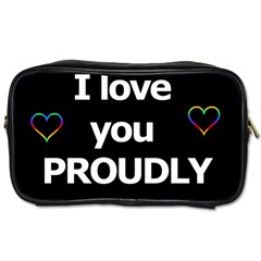 Proudly Love Toiletries Bags by Valentinaart