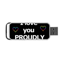 Proudly Love Portable Usb Flash (two Sides) by Valentinaart