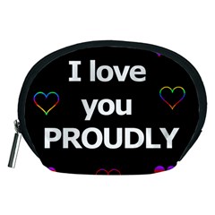 Proudly Love Accessory Pouches (medium)  by Valentinaart