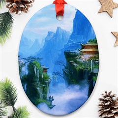 Fantasy Nature Ornament (oval)  by Brittlevirginclothing