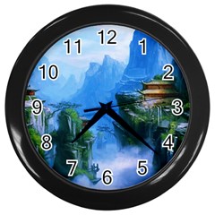 Fantasy Nature Wall Clocks (black) by Brittlevirginclothing