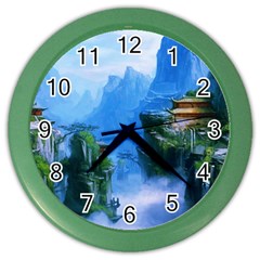 Fantasy Nature Color Wall Clocks by Brittlevirginclothing