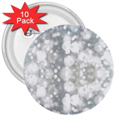 Light Circles, Watercolor Art Painting 3  Buttons (10 Pack) 