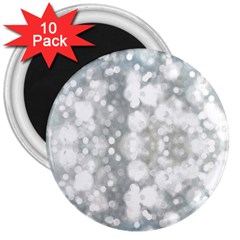 Light Circles, Watercolor Art Painting 3  Magnets (10 Pack)  by picsaspassion