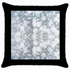 Light Circles, Watercolor Art Painting Throw Pillow Case (black)