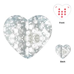 Light Circles, Watercolor Art Painting Playing Cards (heart) 