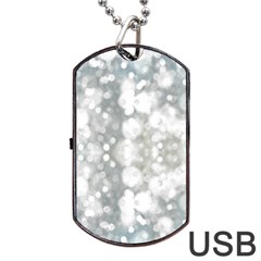 Light Circles, Watercolor Art Painting Dog Tag Usb Flash (two Sides) 