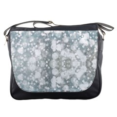 Light Circles, Watercolor Art Painting Messenger Bags