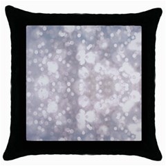 Light Circles, Rouge Aquarel Painting Throw Pillow Case (black)