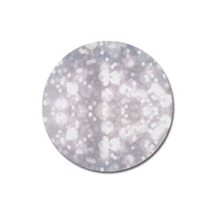 Light Circles, Rouge Aquarel Painting Magnet 3  (round) by picsaspassion