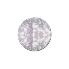 Light Circles, Rouge Aquarel Painting Golf Ball Marker