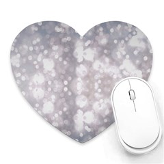 Light Circles, Rouge Aquarel Painting Heart Mousepads by picsaspassion