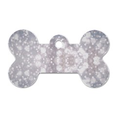 Light Circles, Rouge Aquarel Painting Dog Tag Bone (two Sides)