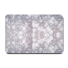 Light Circles, Rouge Aquarel Painting Small Doormat 