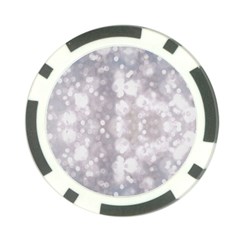 Light Circles, Rouge Aquarel Painting Poker Chip Card Guards