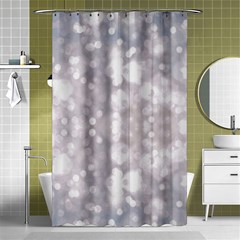 Light Circles, Rouge Aquarel Painting Shower Curtain 48  X 72  (small) 