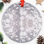 Light Circles, rouge Aquarel painting Round Filigree Ornament (2Side) Front