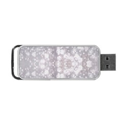 Light Circles, Rouge Aquarel Painting Portable Usb Flash (one Side)